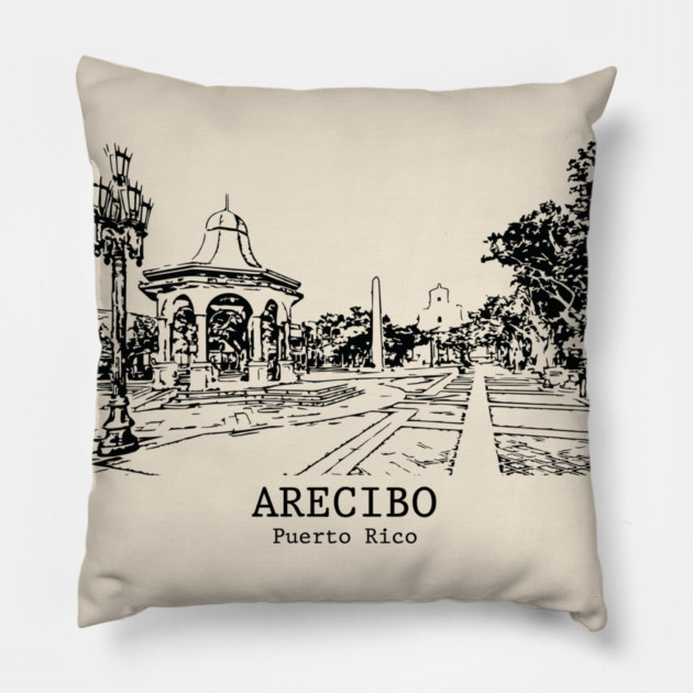 Arecibo - Puerto Rico Pillow by Lakeric