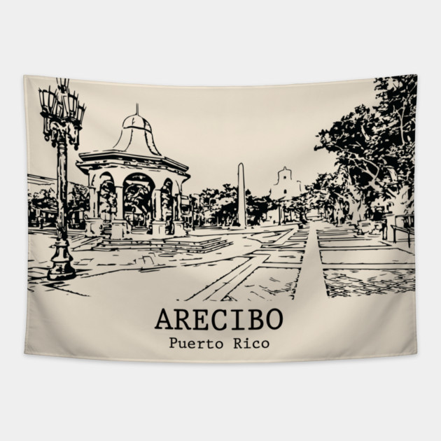 Arecibo - Puerto Rico Tapestry by Lakeric