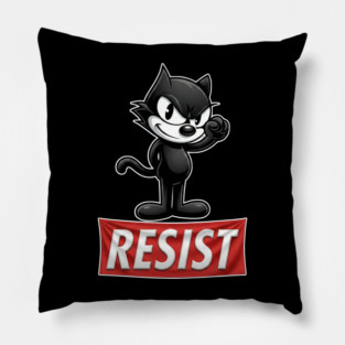 Resist - Felix the cat Pillow