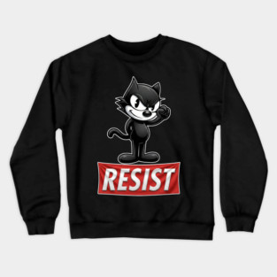 Resist - Felix the cat Crewneck Sweatshirt