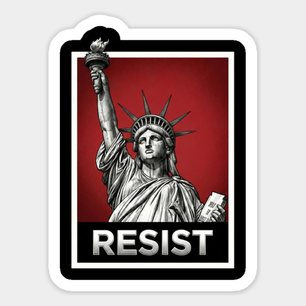 Resist - Statue of Liberty Resist Magnet by UrbanLifeApparel