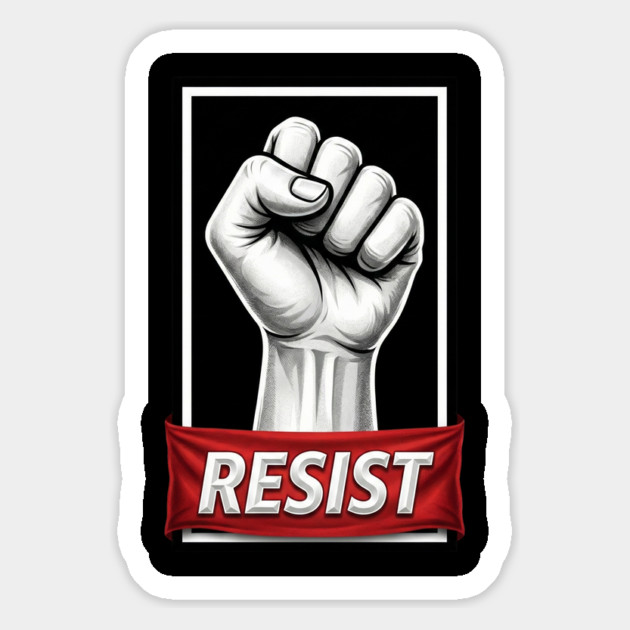 Resist Protest Poster Style Magnet by UrbanLifeApparel