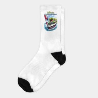 Sailing on Delavan Lake Socks