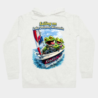 Sailing on Delavan Lake Hoodie
