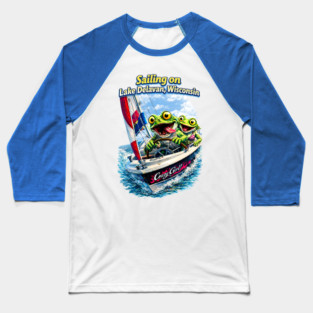 Sailing on Delavan Lake Baseball T-Shirt