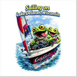 Sailing on Delavan Lake Posters and Art