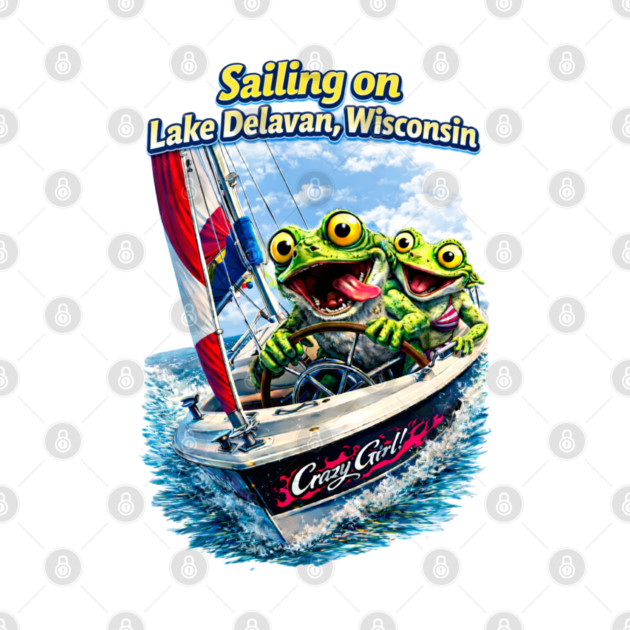 Sailing on Delavan Lake by CrazyGirl