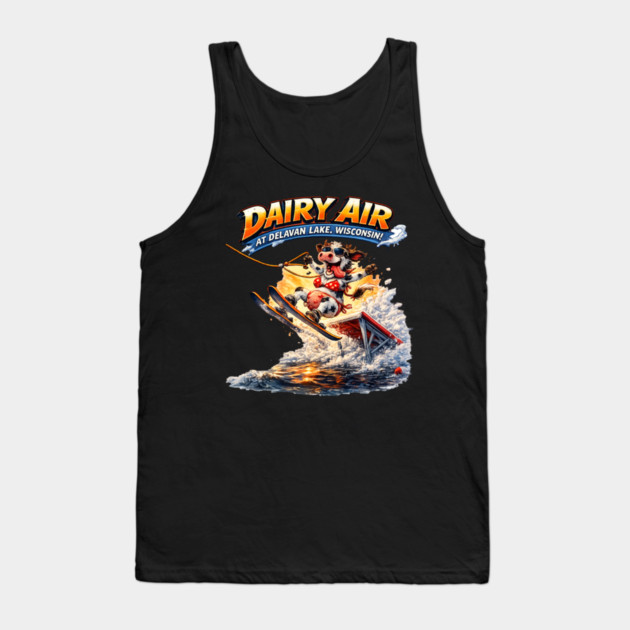 Dairy Air at Delavan Lake, Wisconsin Tank Top by CrazyGirl