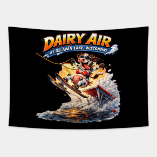 Dairy Air at Delavan Lake, Wisconsin Tapestry