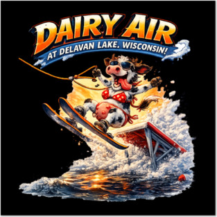 Dairy Air at Delavan Lake, Wisconsin Posters and Art