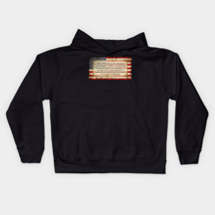 1st Amendment USA Flag Kids Hoodie