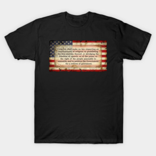 1st Amendment USA Flag T-Shirt