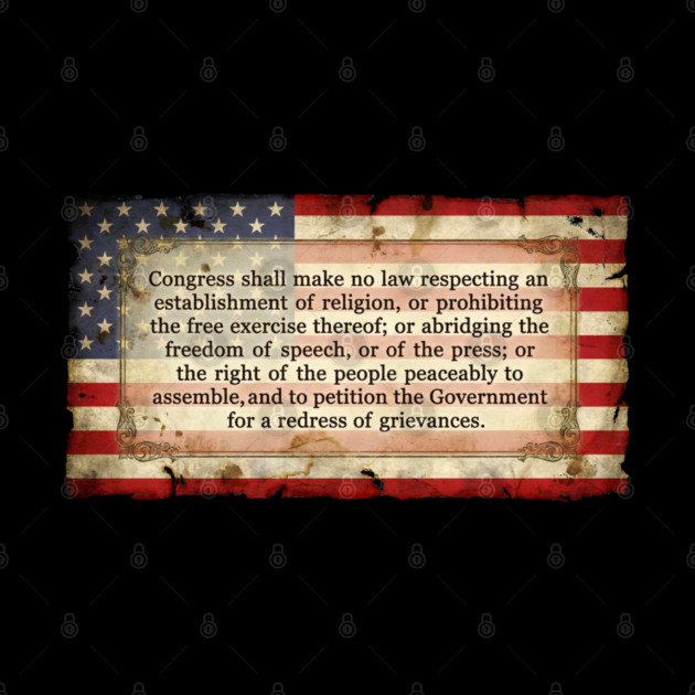 1st Amendment USA Flag by UrbanLifeApparel