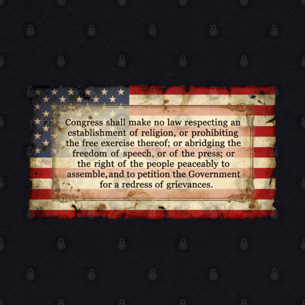1st Amendment USA Flag by UrbanLifeApparel