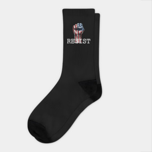 Resist USA Protest Fist Socks