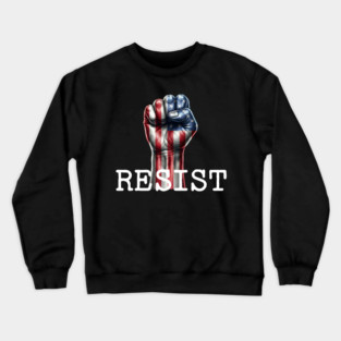 Resist USA Protest Fist Crewneck Sweatshirt