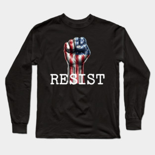 Resist USA Protest Fist Long Sleeve T-Shirt