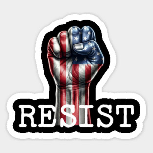 Resist USA Protest Fist Magnet