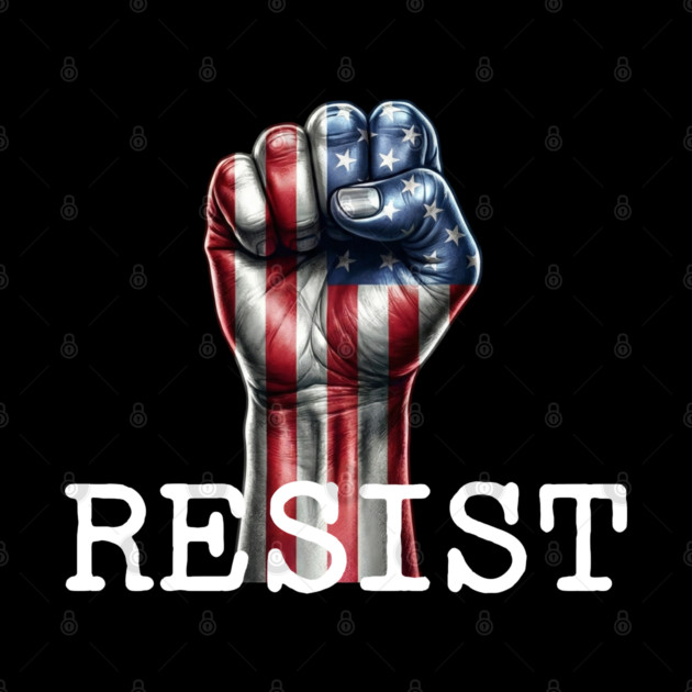 Resist USA Protest Fist by UrbanLifeApparel