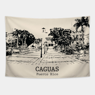 Caguas - Puerto Rico Tapestry