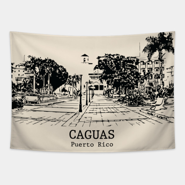 Caguas - Puerto Rico Tapestry by Lakeric
