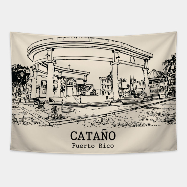 Cataño - Puerto Rico Tapestry by Lakeric
