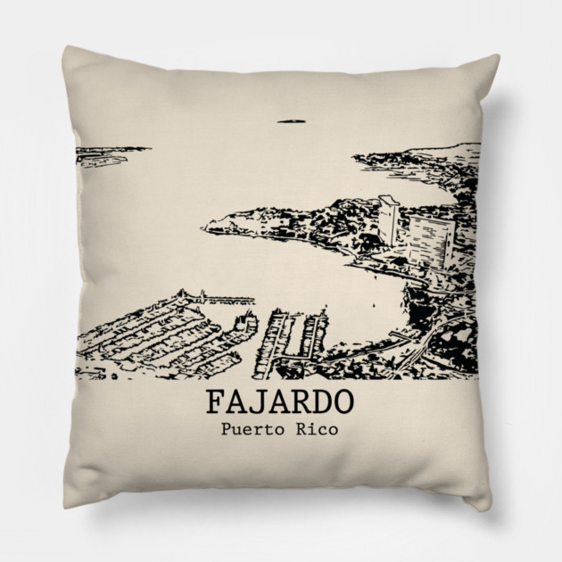 Fajardo - Puerto Rico Pillow by Lakeric
