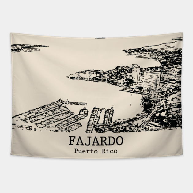 Fajardo - Puerto Rico Tapestry by Lakeric