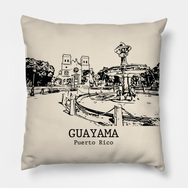 Guayama - Puerto Rico Pillow by Lakeric