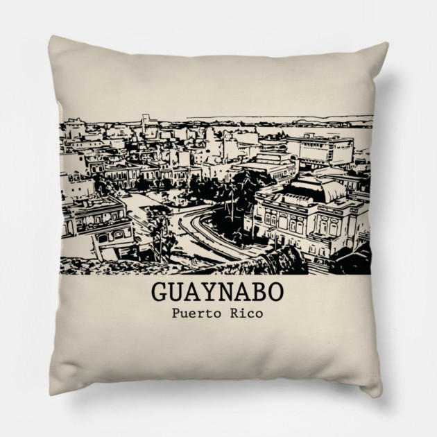 Guaynabo - Puerto Rico Pillow by Lakeric