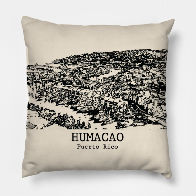 Humacao - Puerto Rico Pillow by Lakeric