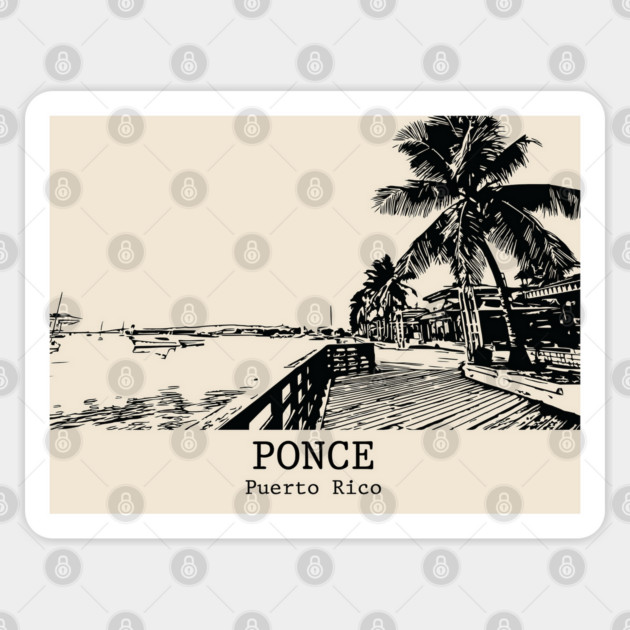 Ponce - Puerto Rico Sticker by Lakeric