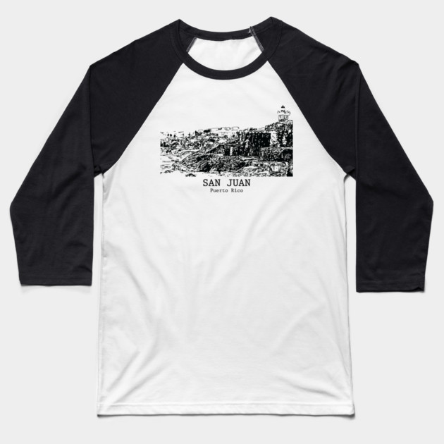 San Juan - Puerto Rico Baseball T-Shirt by Lakeric