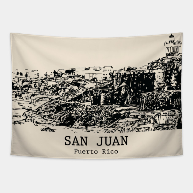 San Juan - Puerto Rico Tapestry by Lakeric