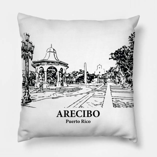 Arecibo - Puerto Rico Pillow by Lakeric