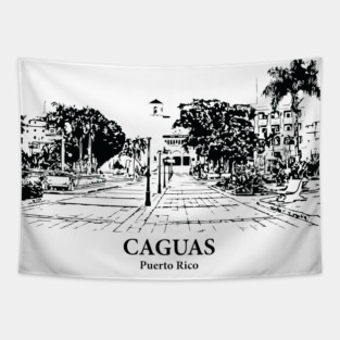 Caguas - Puerto Rico Tapestry