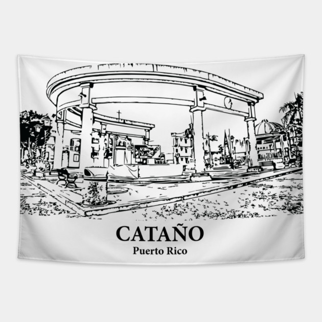 Cataño - Puerto Rico Tapestry by Lakeric