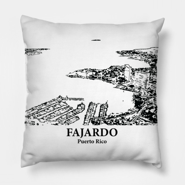 Fajardo - Puerto Rico Pillow by Lakeric