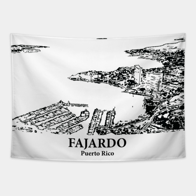 Fajardo - Puerto Rico Tapestry by Lakeric