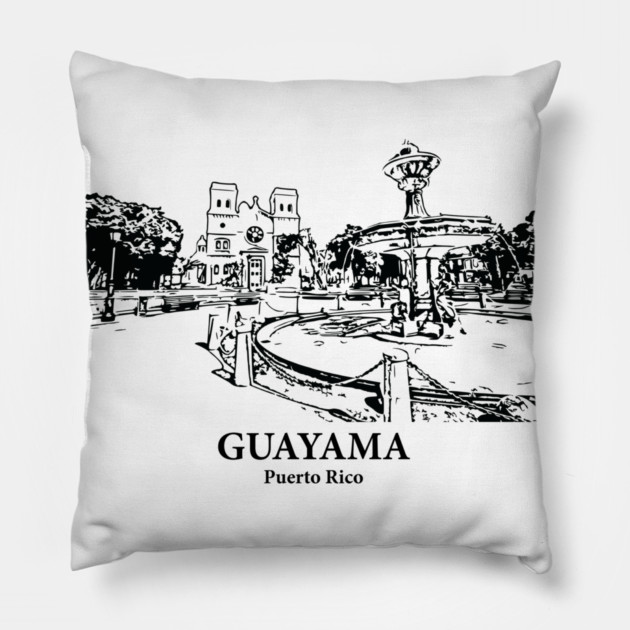 Guayama - Puerto Rico Pillow by Lakeric