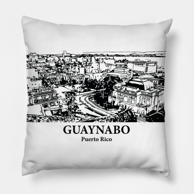 Guaynabo - Puerto Rico Pillow by Lakeric