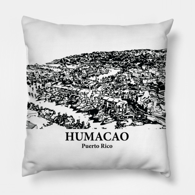 Humacao - Puerto Rico Pillow by Lakeric