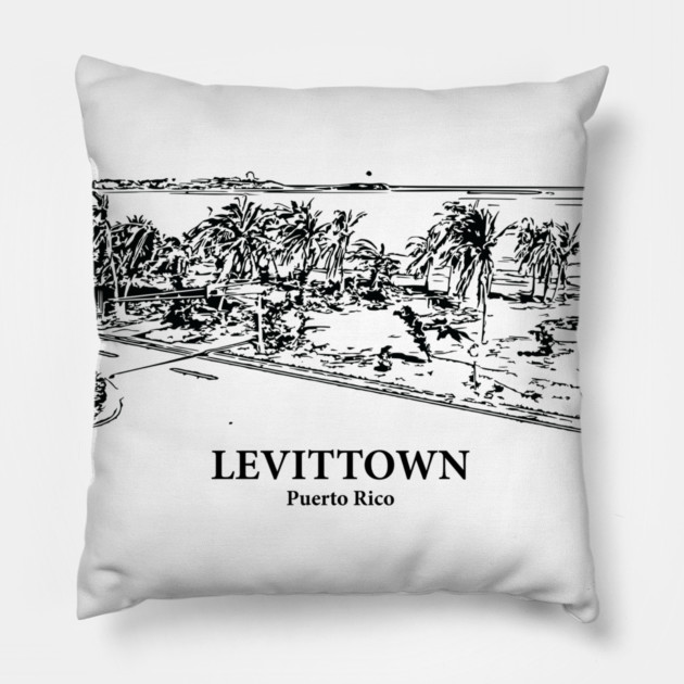Levittown - Puerto Rico Pillow by Lakeric