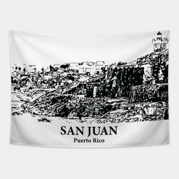 San Juan - Puerto Rico Tapestry by Lakeric