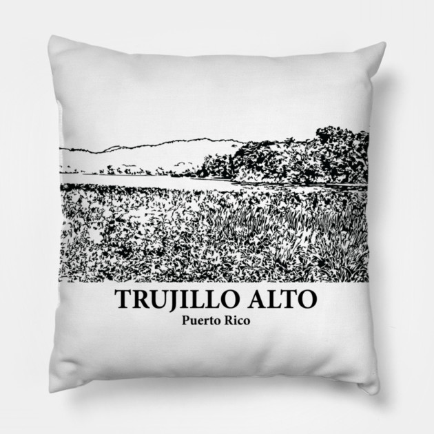 Trujillo Alto - Puerto Rico Pillow by Lakeric