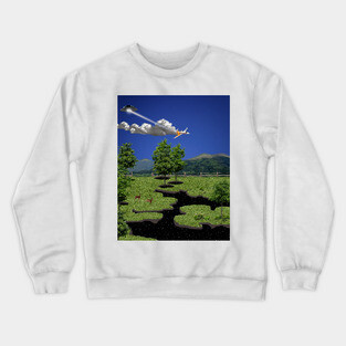 Attack From The Space Fabric Rip Crewneck Sweatshirt