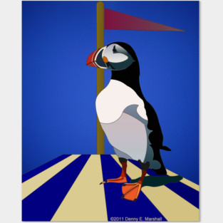 Circus Puffin Posters and Art