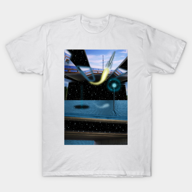 Sea Station Warp Departure T-Shirt by dennye