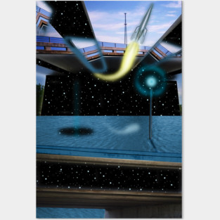 Sea Station Warp Departure Posters and Art