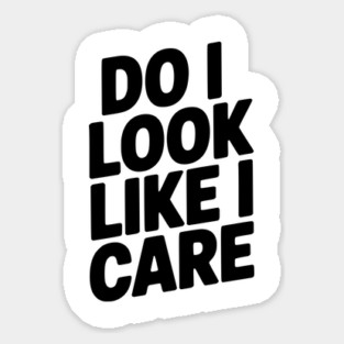 Do I Look Like I Care Magnet